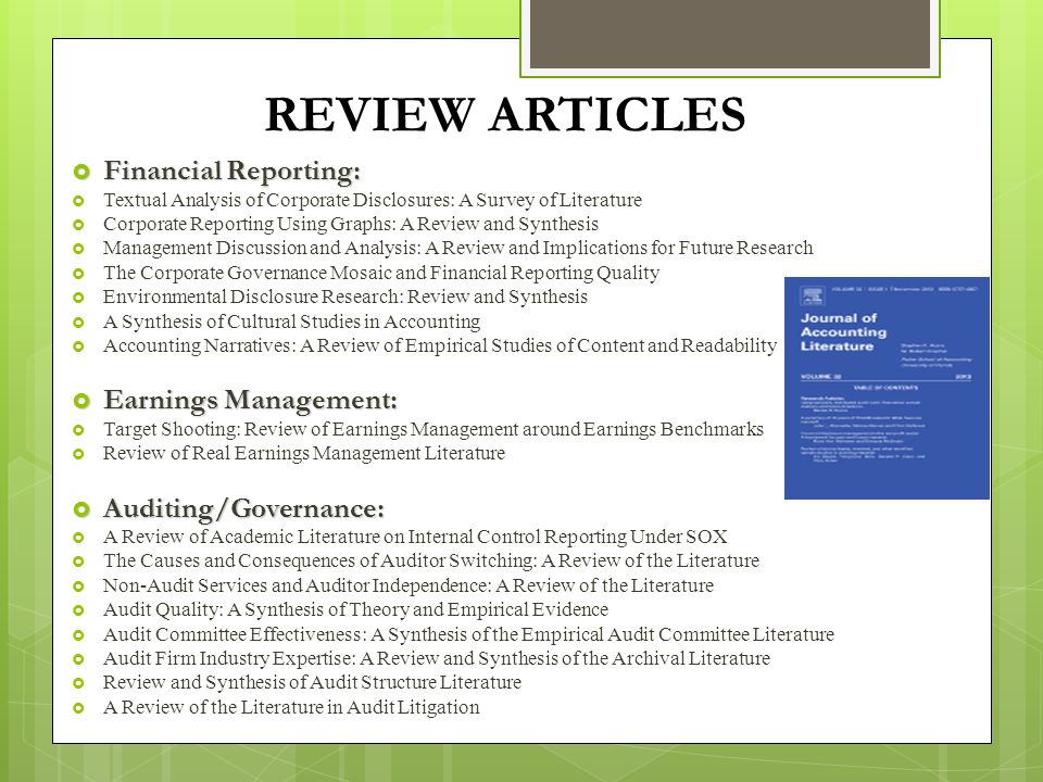 Financial accounting in the banking industry a review of the empirical literature